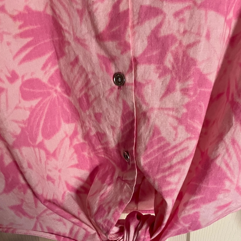 MICHAEL Michael Kors Pink Floral Blouse - Picture 3 of 5